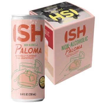 ISH Paloma Non Alcoholic Canned Cocktail 4pk