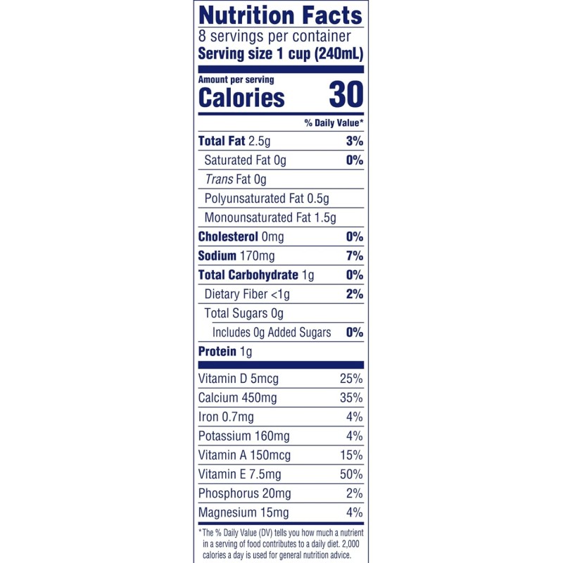 Almond Breeze Original Unsweetened 64 Fl Oz Almond Breeze Original Unsweetened 64 Fl Oz