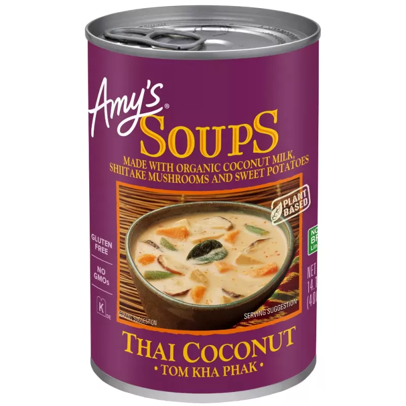 Amy's GF Thai Coconut Tom Kha Phak Soup Amy's GF Thai Coconut Tom Kha Phak Soup