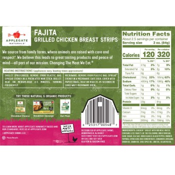 Applegate Fajita Grilled Chicken Strips