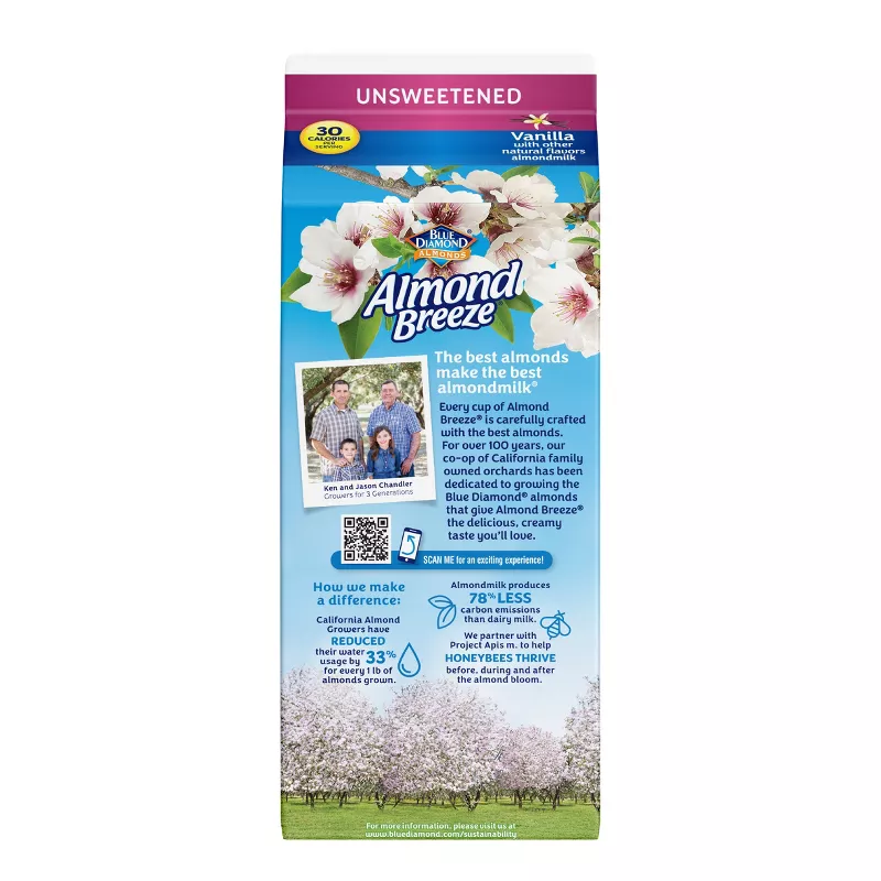 Almond Breeze Non-Dairy Almond Milk Unsweetened Vanilla Almond Breeze Non-Dairy Almond Milk Unsweetened Vanilla