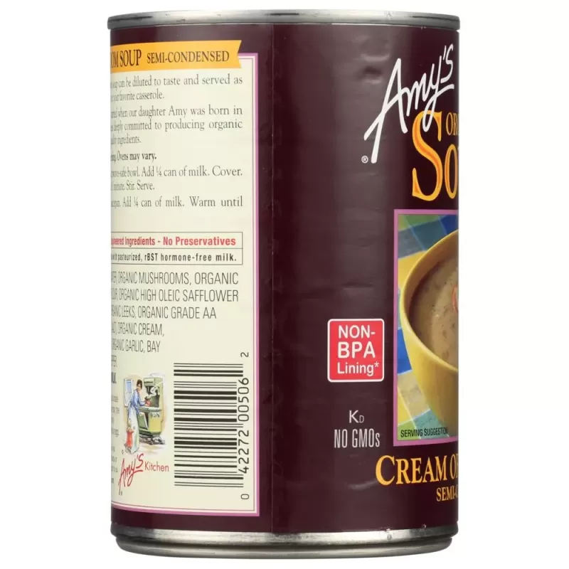 Amy's Organic Cream of Mushroom Soup Amy's Organic Cream of Mushroom Soup