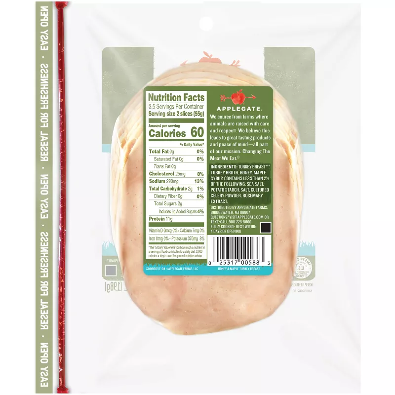 Applegate Honey & Maple Turkey Breast Applegate Honey & Maple Turkey Breast