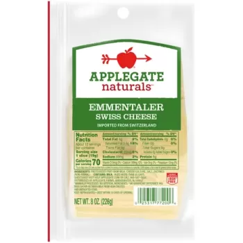 Applegate Naturals Cheese Emmentaler Swiss Applegate Naturals Cheese Emmentaler Swiss