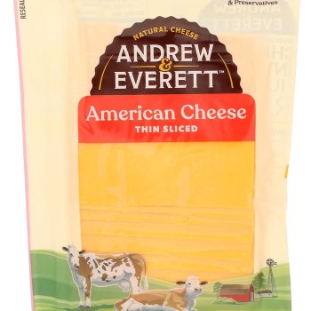 Andrew & Everett Thin Sliced American Cheese Andrew & Everett Thin Sliced American Cheese