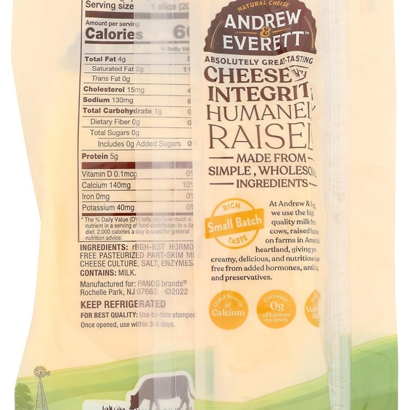 Andrew & Everett Thin Sliced Mozzarella Cheese Andrew & Everett Thin Sliced Mozzarella Cheese