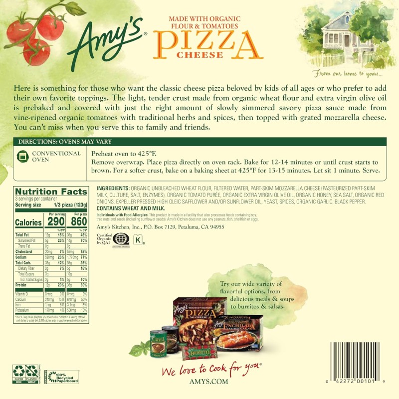 Amy's Pizza Cheese Amy's Pizza Cheese