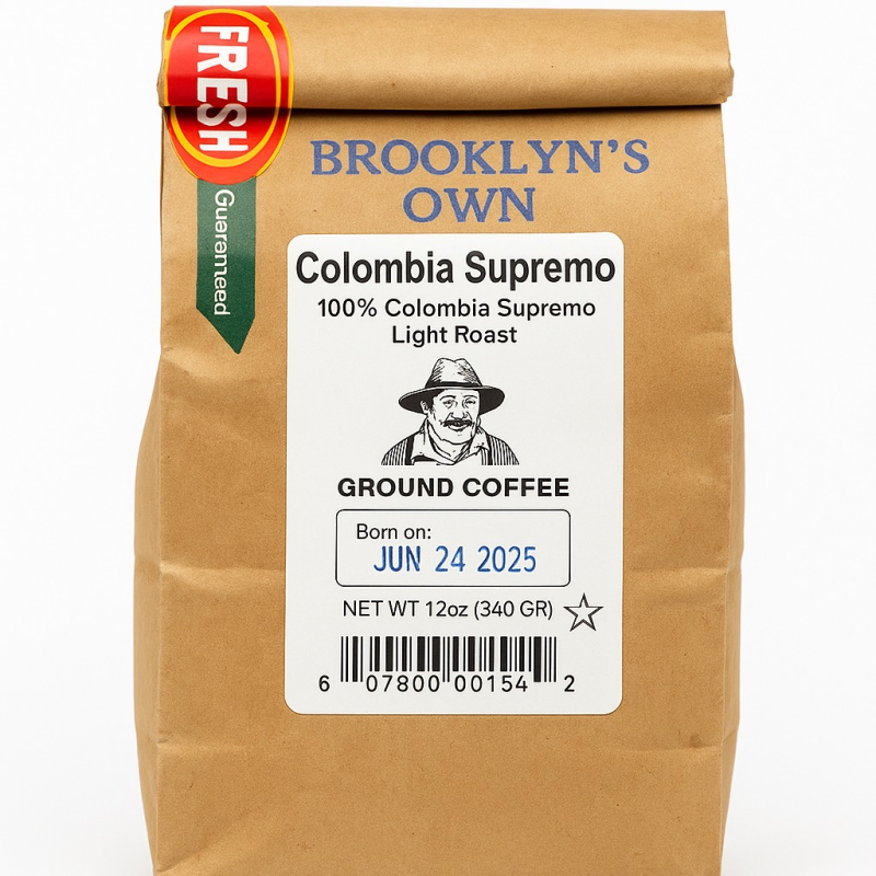 Brooklyn's Own Colombia Supremo Ground Coffee Brooklyn's Own Colombia Supremo Ground Coffee