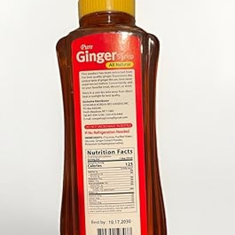 Songwha All Natural Ginger Syrup 12 fl oz