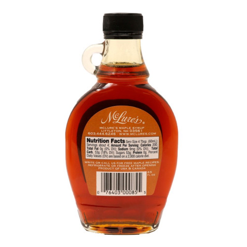 Mclures Organic Maple Syrup 8 oz
