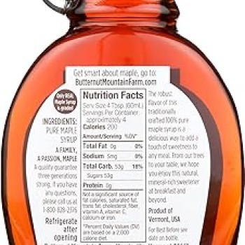 Butternut Mountain Farm Robust Dark Maple Syrup 8 fl oz