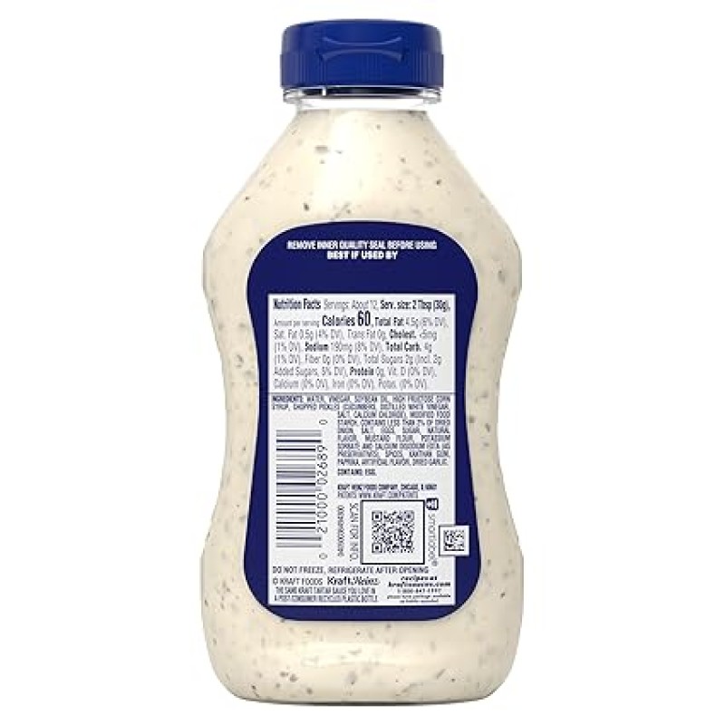 Kraft Tartar Sauce 12 fl oz