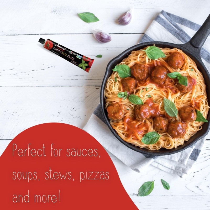 Amore Basil Tomato Paste 4.5 Tube Amore Basil Tomato Paste 4.5 Tube