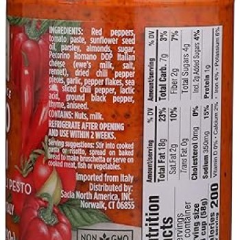 Sacla Chili Pesto Sauce 10.2 oz