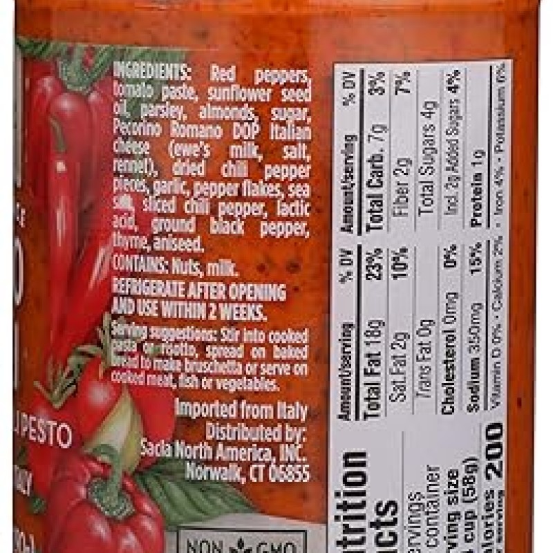Sacla Chili Pesto Sauce 10.2 oz