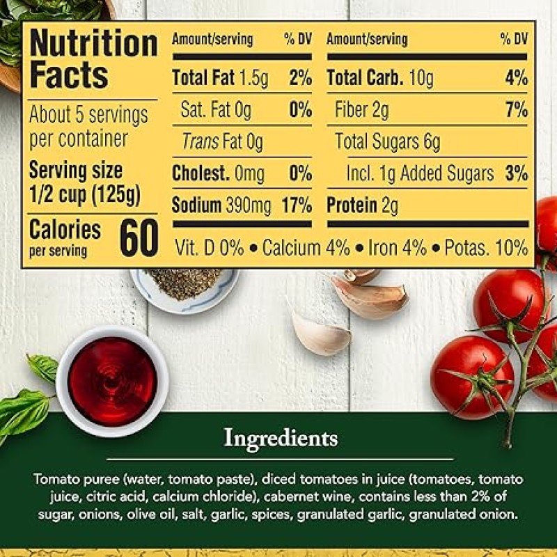 Classico Pasta Sauce Cabernet Marinara with Herbs