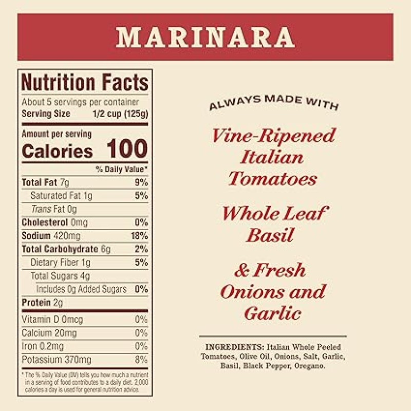 Rao's Homemade Pasta Sauce Marinara Sauce 24 oz