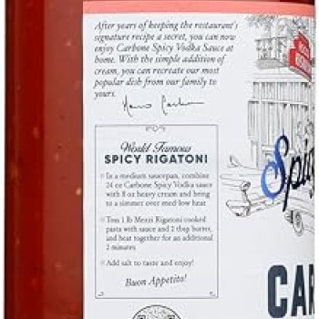 Carbone Spicy Vodka Pasta Sauce 24 oz