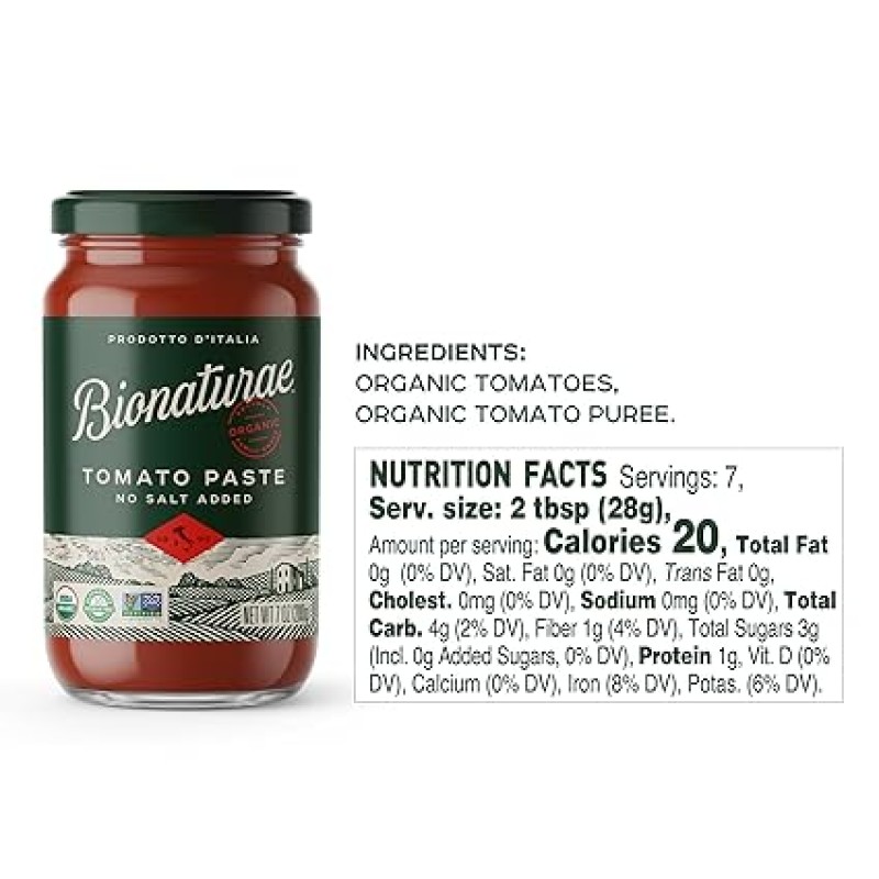 Bionaturae Organic Tomato Paste 7 oz