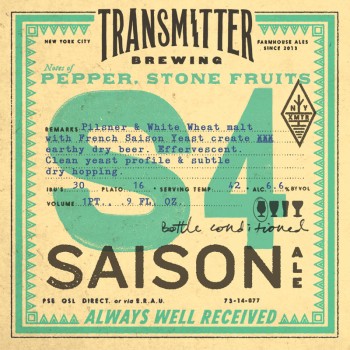 Transmitter Brewing Saison S4