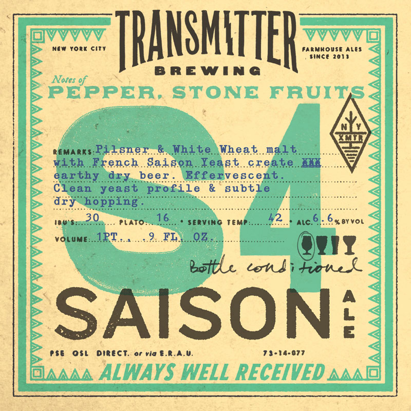 Transmitter Brewing Saison S4
