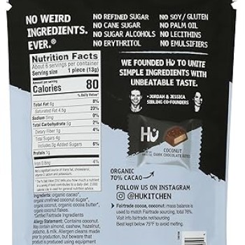 HU Creamy Coconut Dark Chocolate Bites