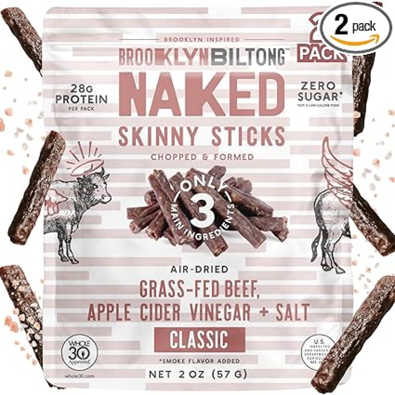Brooklyn Biltong Naked Skinny Stick