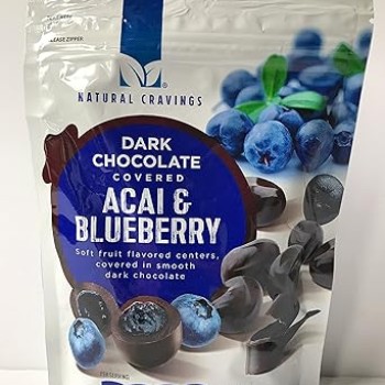 Natural Cravings Dark Premium Covered Acai & Blueberry