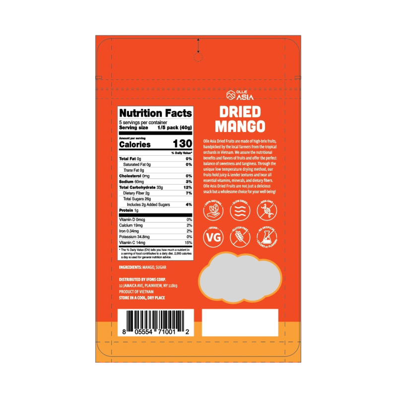 Olle Asia Dried Mango