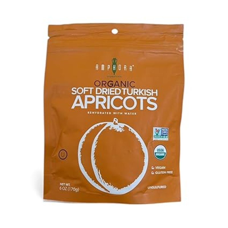 Amphora Organic Soft Dried Fruit Turkish Apricots