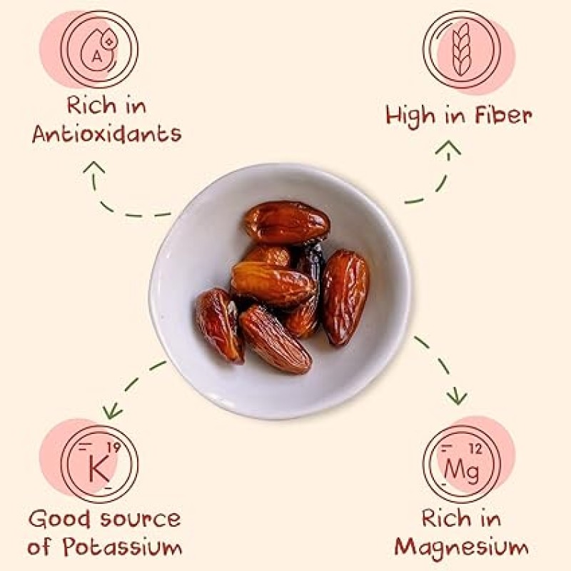 Sunny Fruit Organic Dried Pitted Deglet Nour Dates