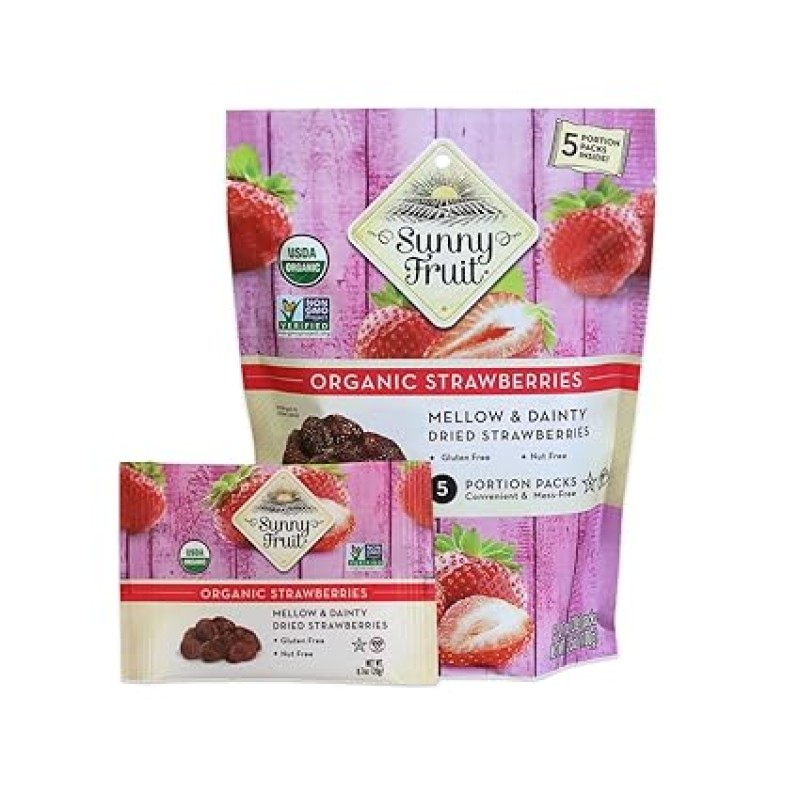 Sunny Fruit Dried Organic Strawberries