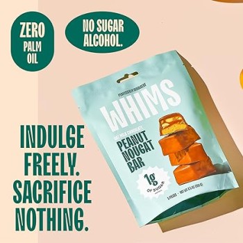 Whims Oat Milk Chocolate Peanut Nougat Bar