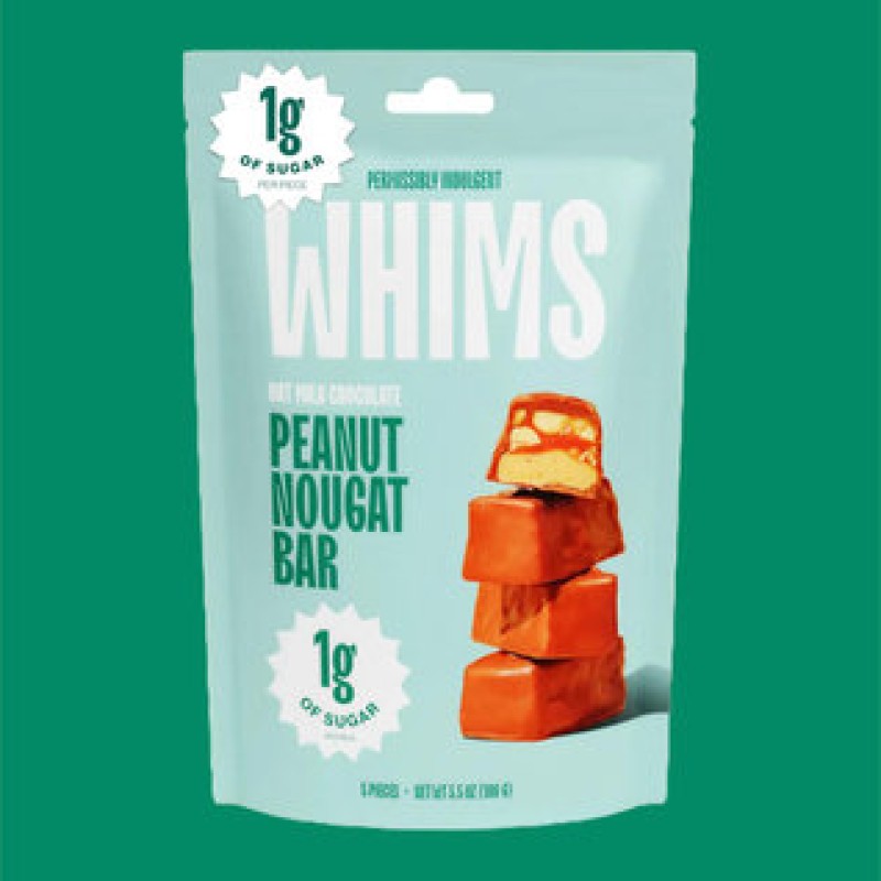 Whims Oat Milk Chocolate Peanut Nougat Bar