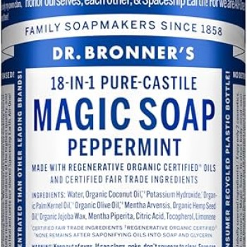 Dr. Bronner's 18-In-1 Pure-Castile Magic Soap Peppermint