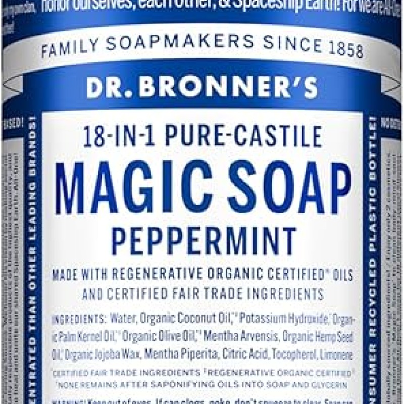 Dr. Bronner's 18-In-1 Pure-Castile Magic Soap Peppermint