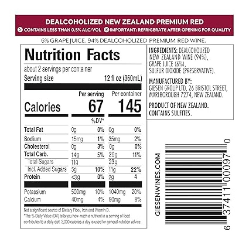 Giesen 0% NZ Premium Red
