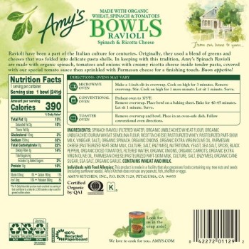Amy’s Bowls Ravioli