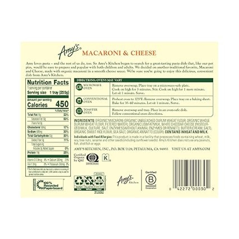 Amy's Macaroni & Cheese