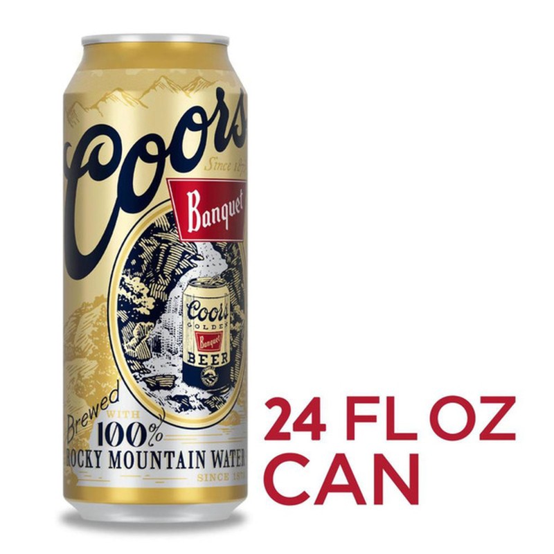 Coors Banquet Lager Beer 24oz Can  Product Description: