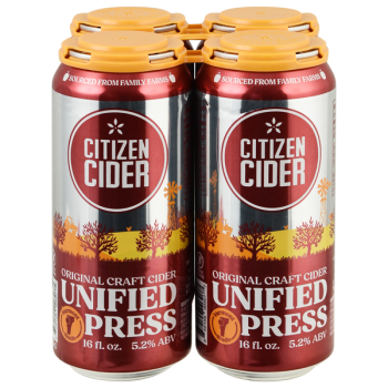 Citizen Cider Unified Press Original Craft Hard Cider 4pk