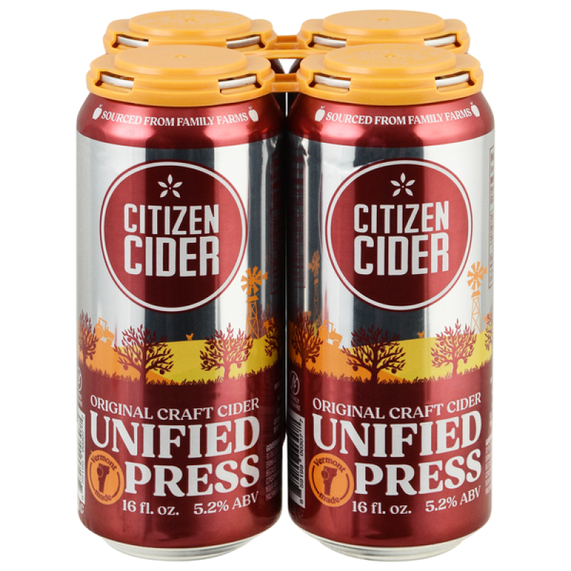 Citizen Cider Unified Press Original Craft Hard Cider 4pk