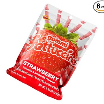 Bourbon Fettuccine Gummi Strawberry Candy