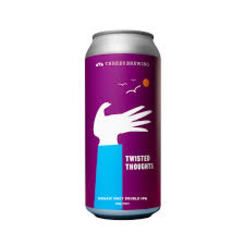 Threes Brewing Twisted Thoughts Mosaic Hazy Double IPA