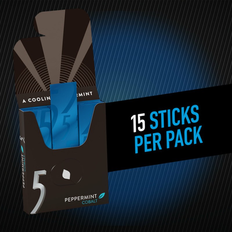 5 Gum Peppermint Cobalt
