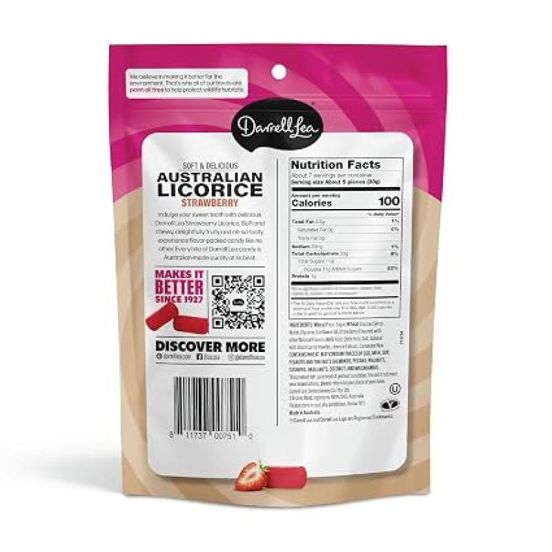 Darrell Lea Australian Licorice Strawberry