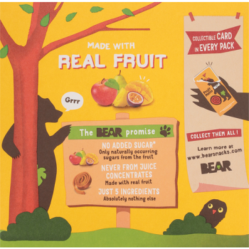 Bear Fruit Rolls Pear Apple Tropical Mix