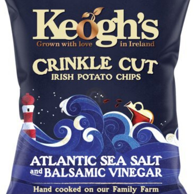 Keogh’s Krinkle Cut Sea Salt & Balsamic Vinegar Chips