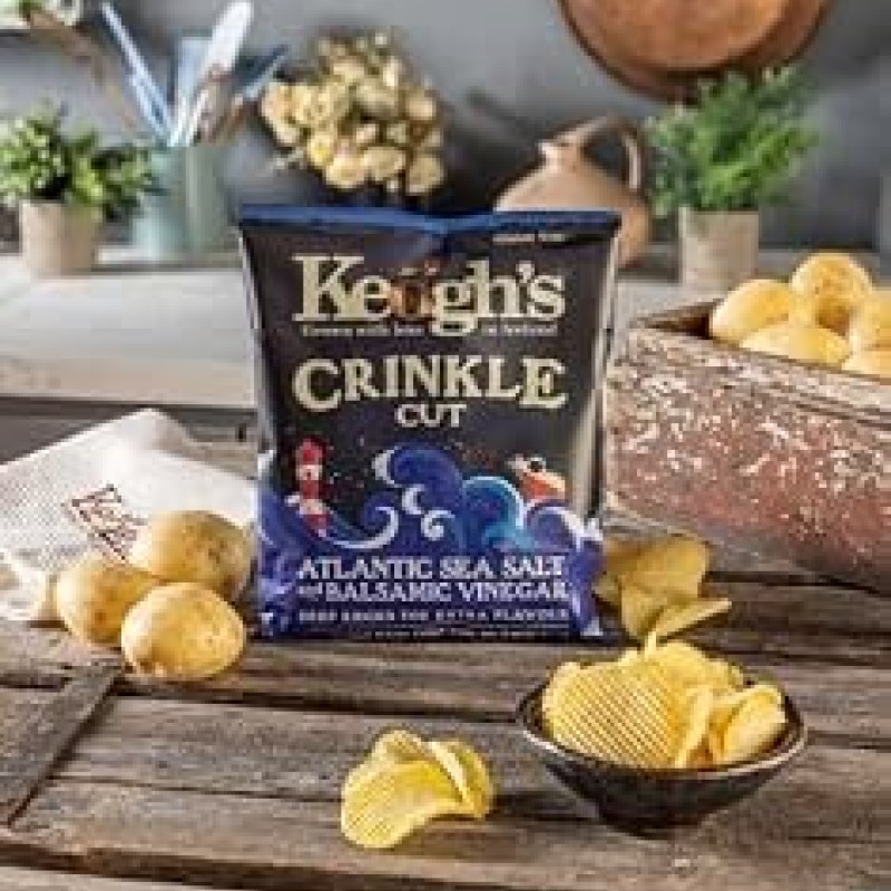 Keogh’s Krinkle Cut Sea Salt & Balsamic Vinegar Chips