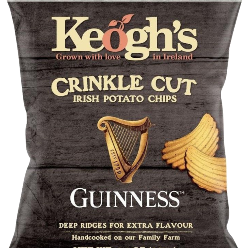 Keogh’s Crinkle Cut Guinness Potato Chips